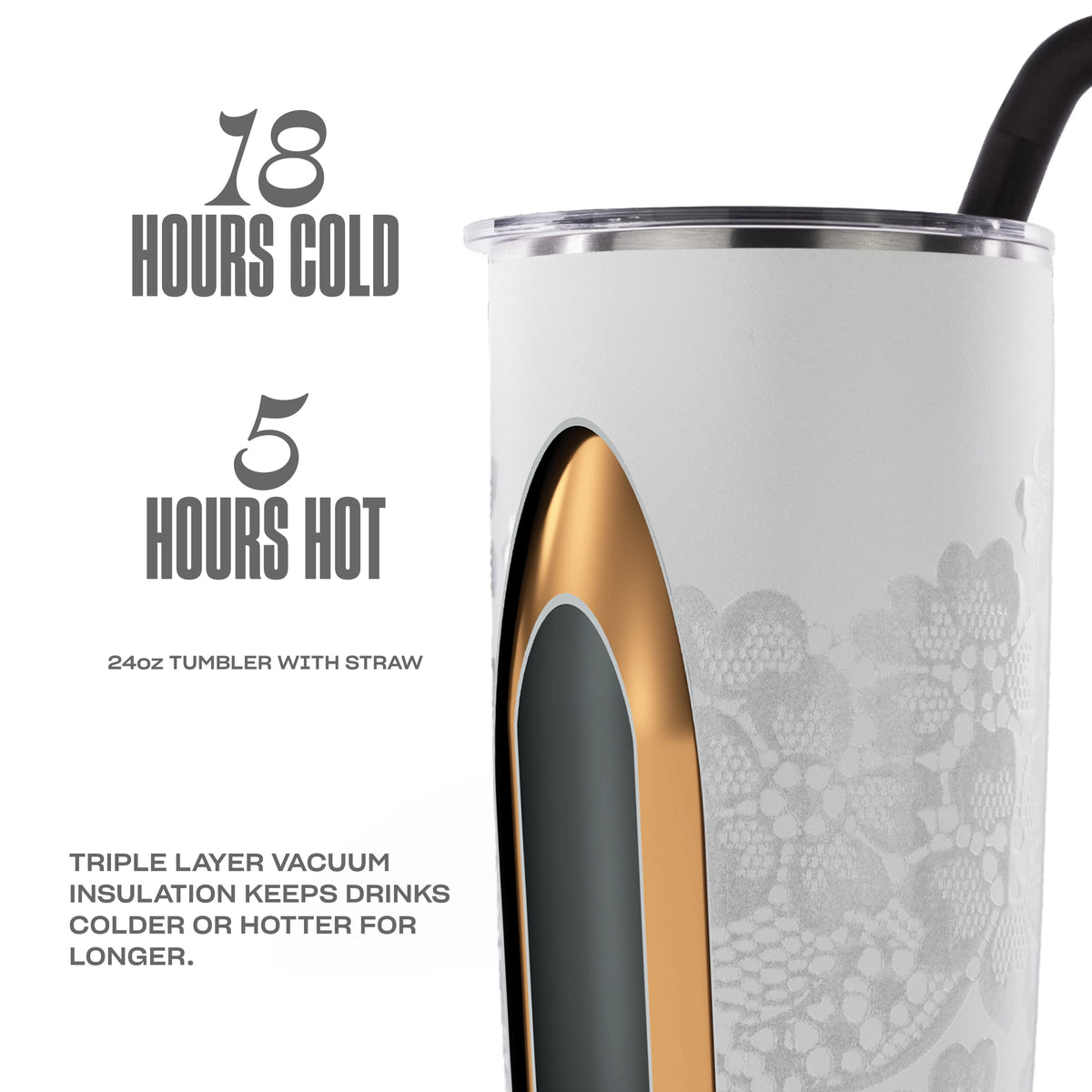 Tumbler with Straw | 24oz