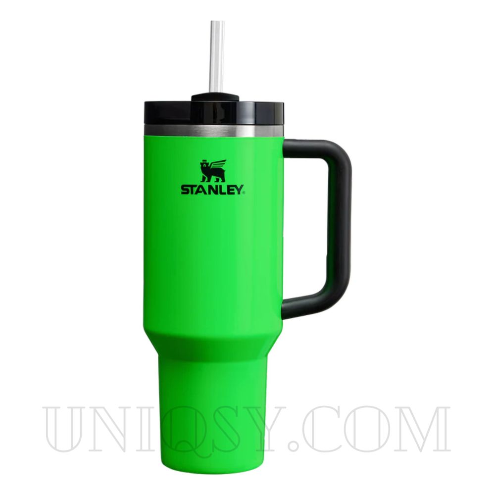 The Quencher Stanley Neon 40 OZ Tumbler Cup